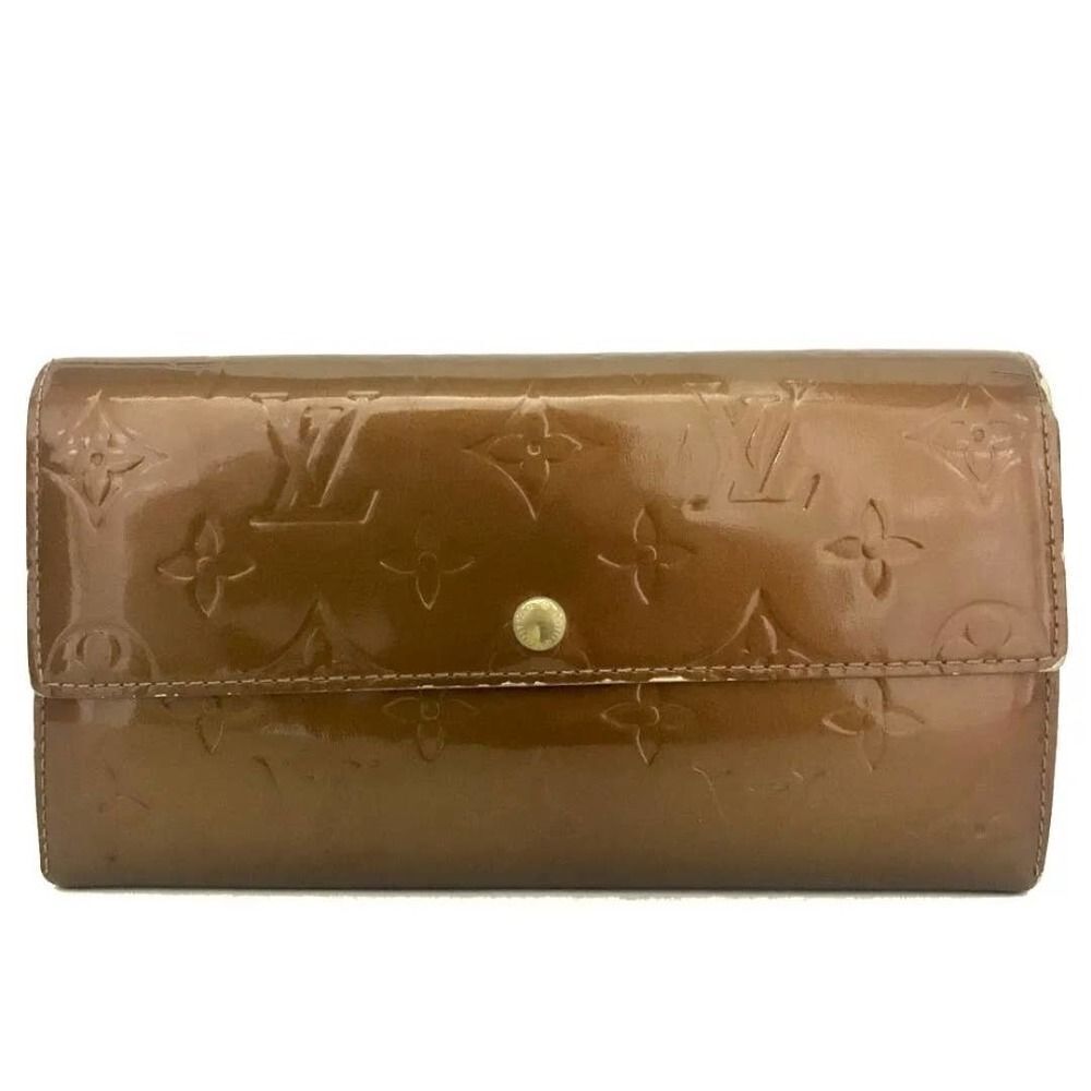 Louis Vuitton Monogram Vernis  Sarah Long Bifold Wallet /U3042. TH0033